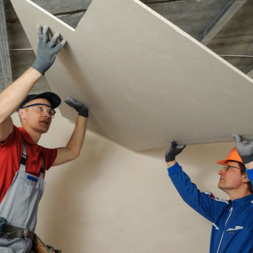Instalação de parede de drywall profissional